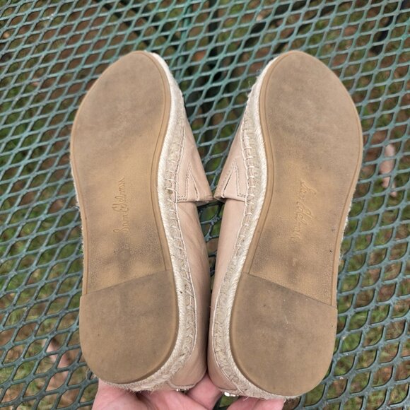 Sam Edelman Krissy Beige Black Espadrille Cap Toe Flats Shoes Size 8 Classic - Picture 3 of 7